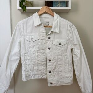 J.Crew White Jean Jacket Size XS